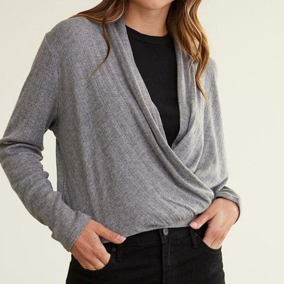 Reitmans Sweaters - Long-Sleeve Wrap Top